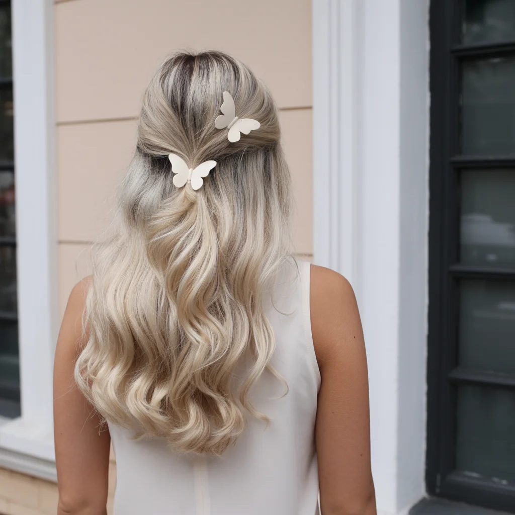 quick summer 5-minute hairstyles 2026 Butterfly Clip Waves That Bring Back Playful Summer Hair