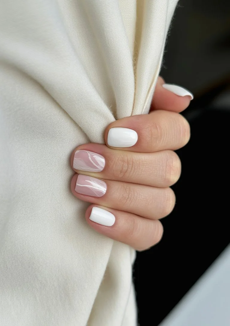 short summer nails 2026 Minimal White Nails With Quiet Luxury Vibes