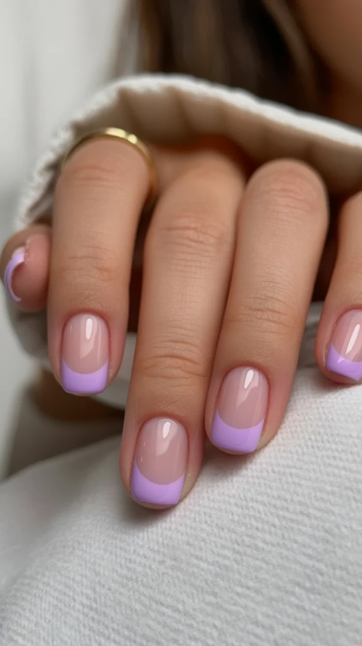 summer acrylic nails 2026 Soft Lavender French Tips For Quiet Luxury Summer Days