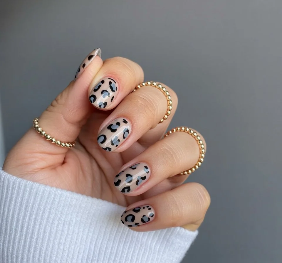 summer dip nails 2026 Soft Leopard Print For Fashion Girl Summer