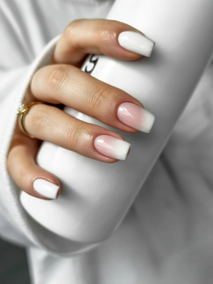 summer dip nails 2026 Clean White French Energy For Minimal Summer Lovers