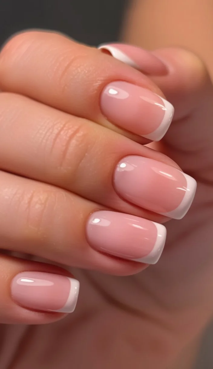 summer french tip nails 2026 Soft Pink French Tips For Everyday Summer Elegance