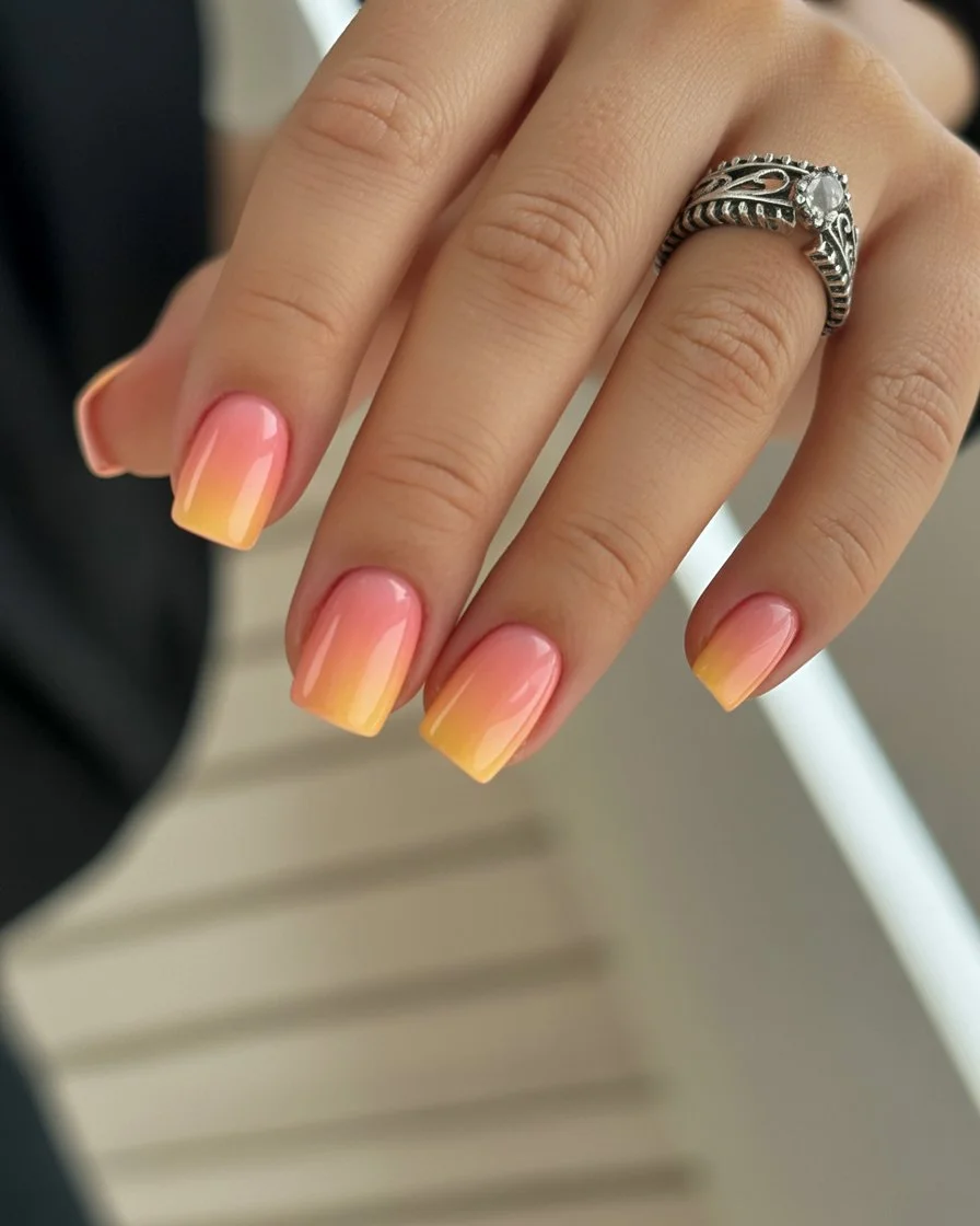 summer gel nails 2026 Turquoise French Lines With Poolside Energy