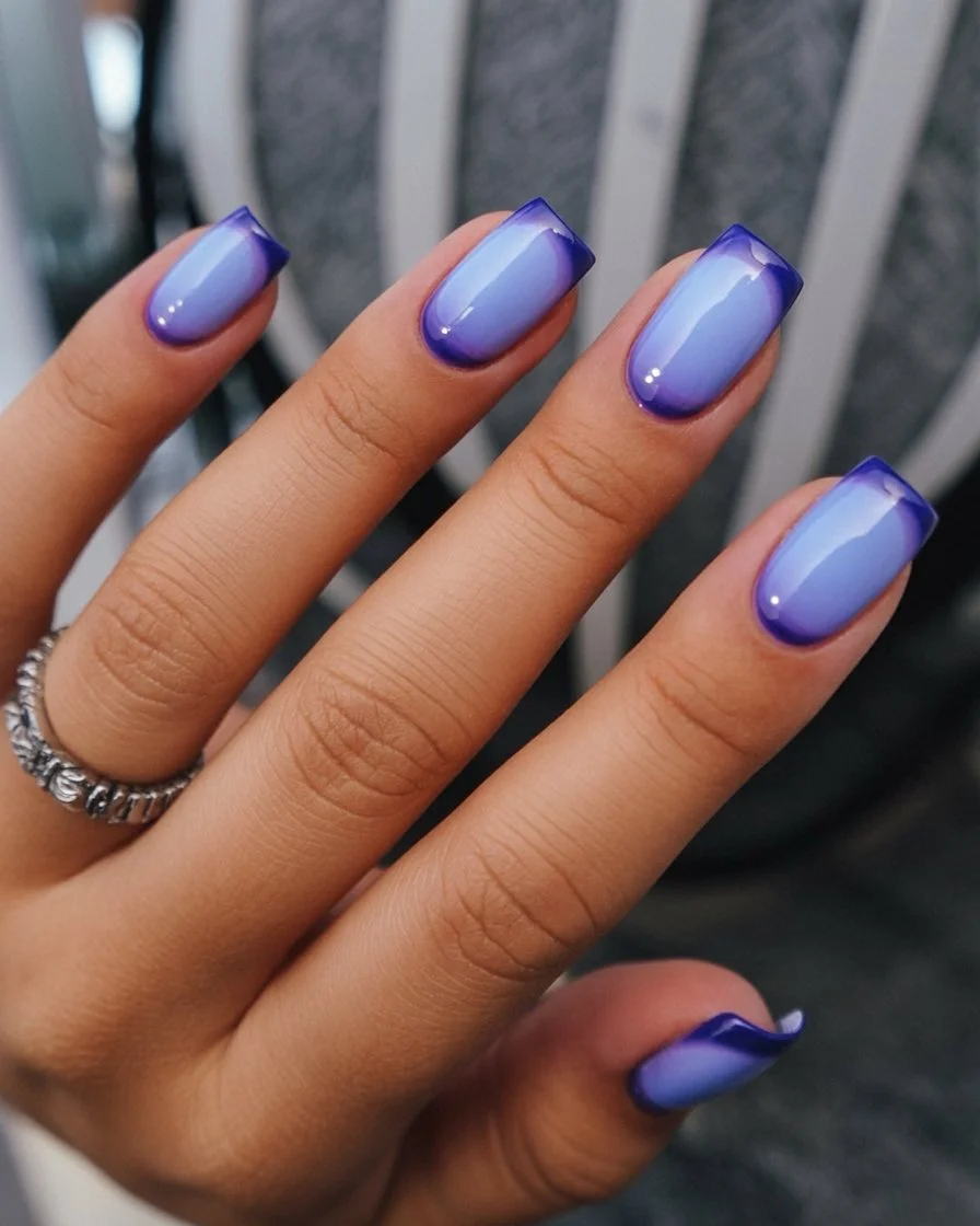 summer manicure color ideas 2026 Blue Aura Tips With Cool Summer Twilight Energy