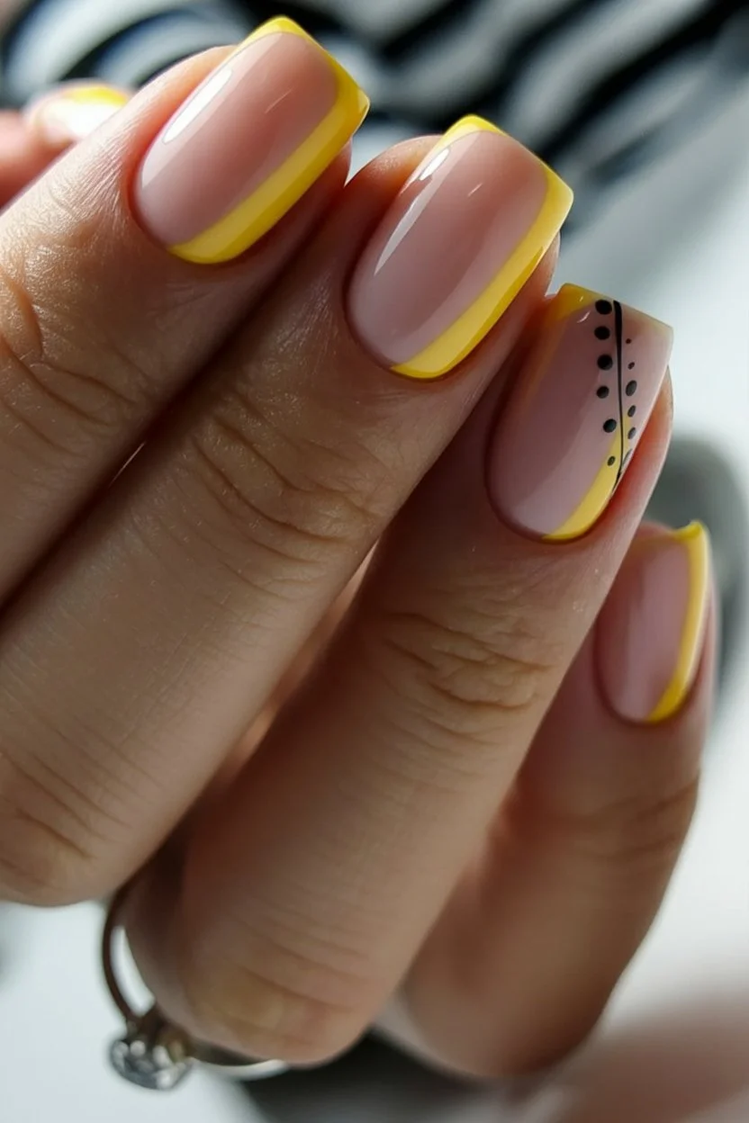 summer nail art 2026 Butter Yellow French Tips That Feel Like Sunshine