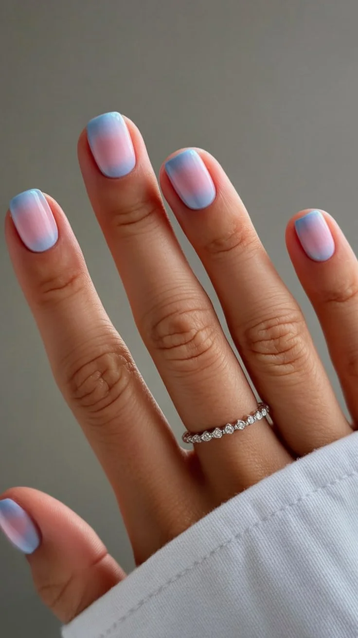 summer nail art 2026 Cotton Candy Sky Nails for Soft Summer Days