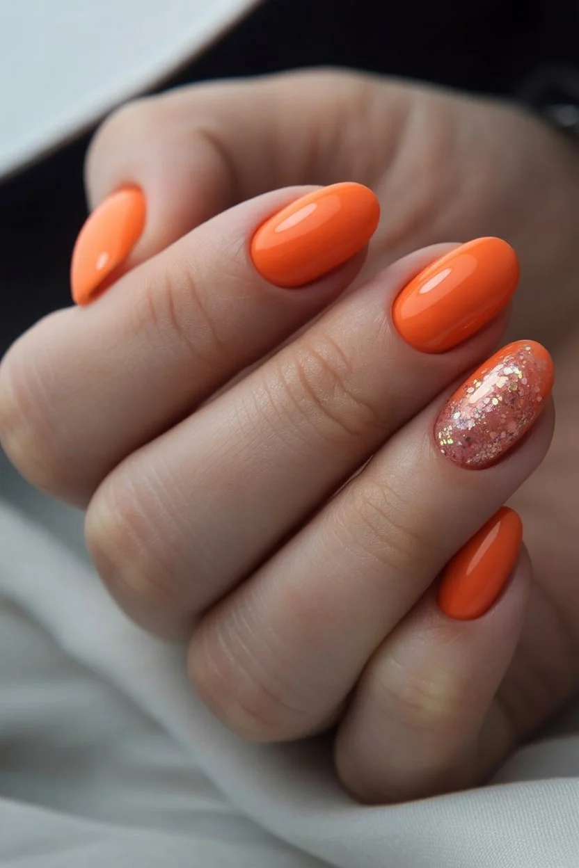 Summer nail art ideas 2026 Juicy Orange Nails That Feel Like Summer Fruit Stands
