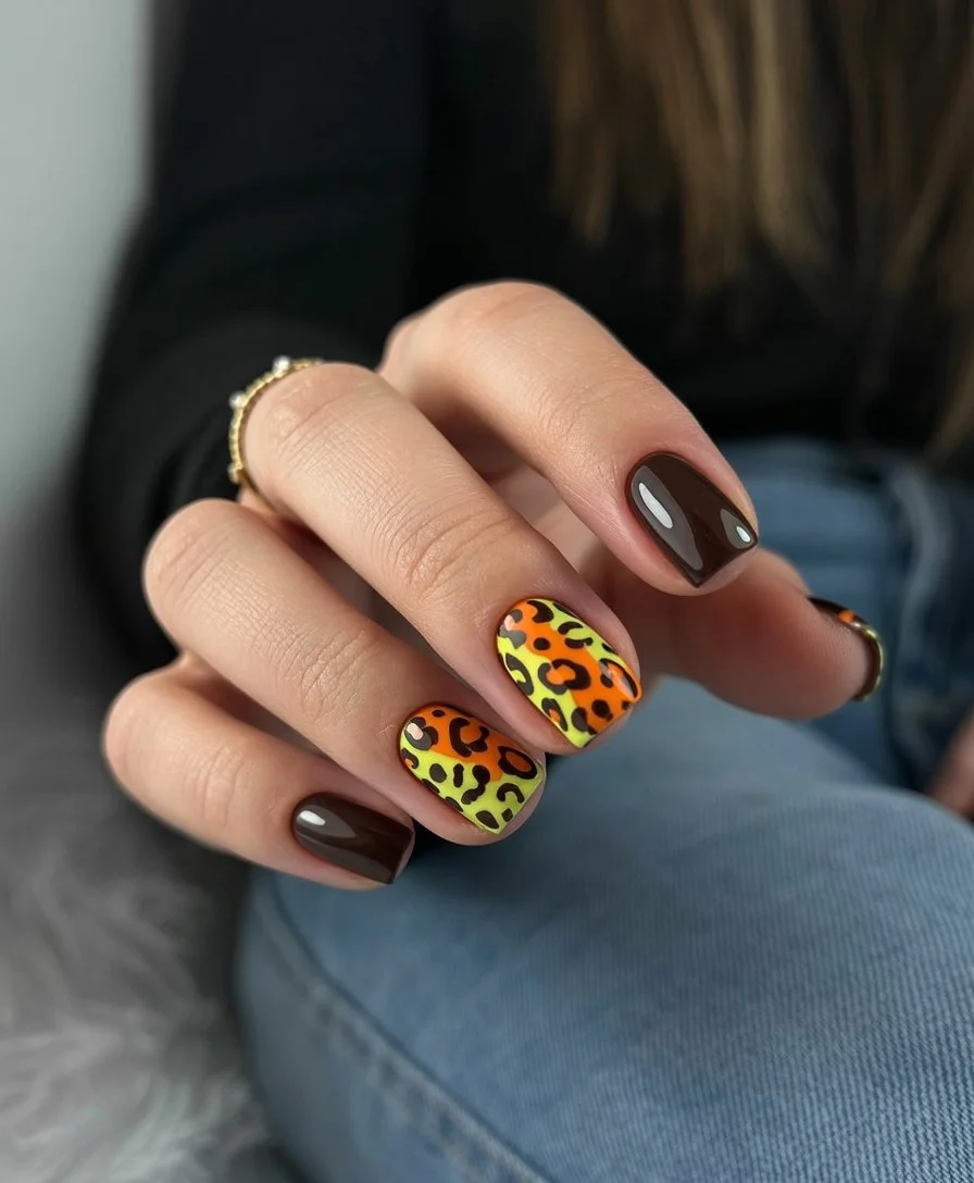 summer nail colors 2026 Wild Neon Safari Energy for Late Summer Days