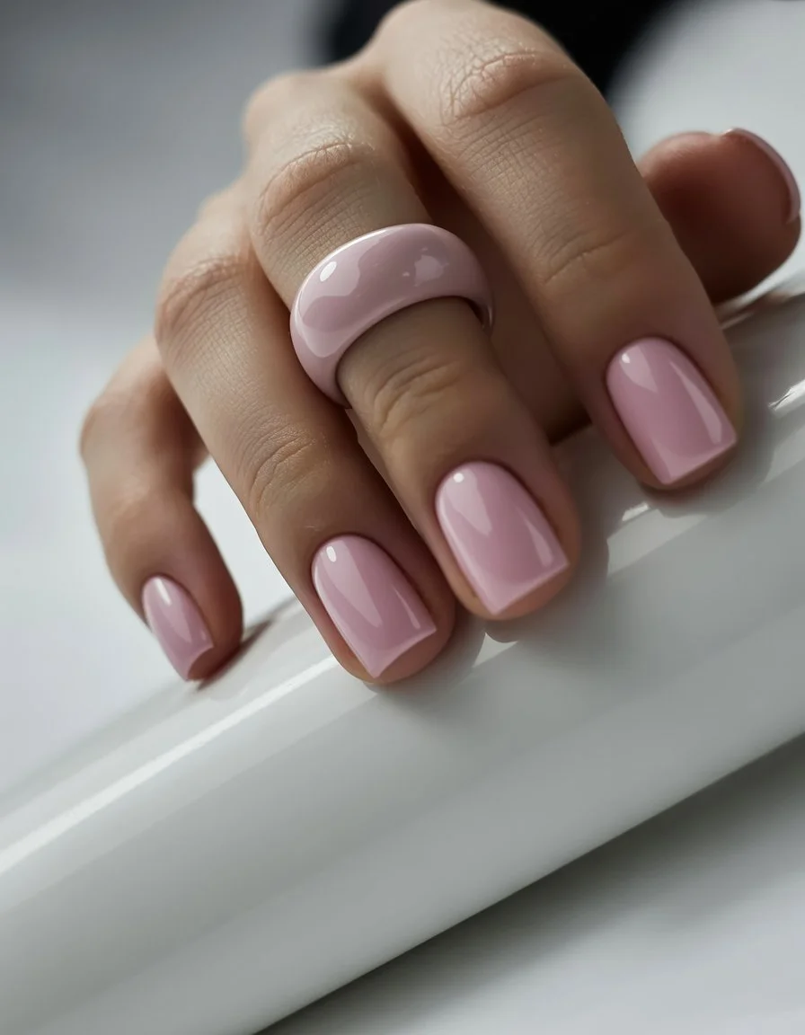 summer nail colors 2026 Soft Pink Minimal Nails That Never Miss