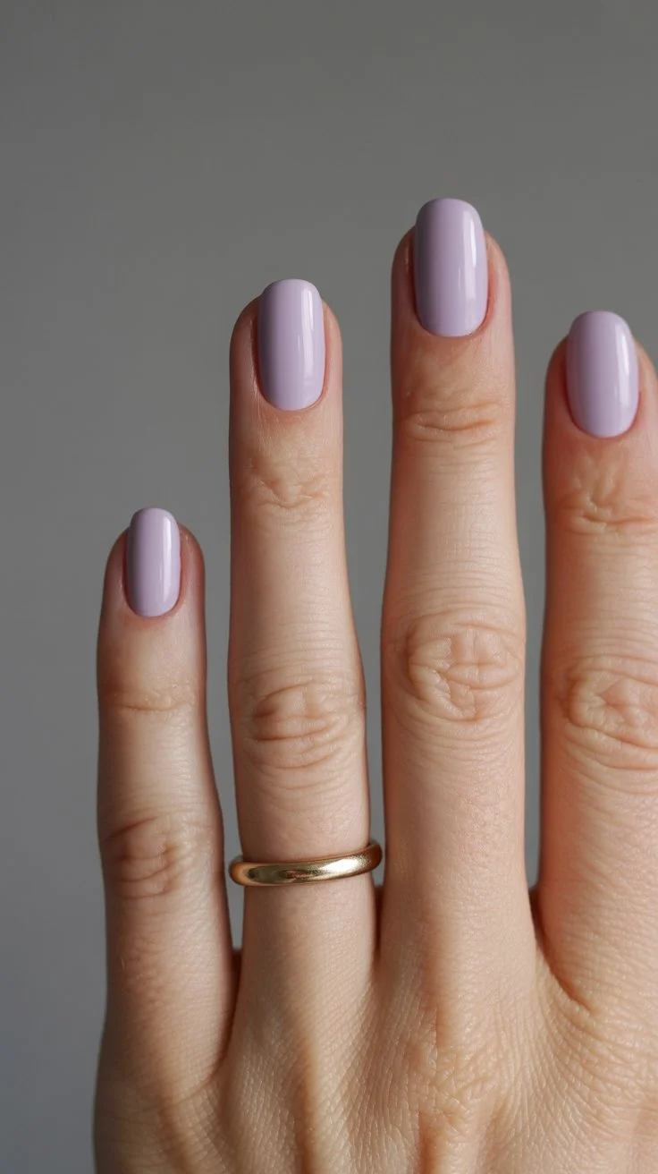 summer nail colors 2026 Soft Lilac Nails for Quiet Summer Days
