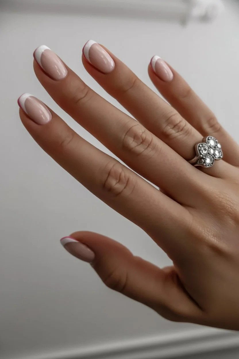 summer nail colours 2026 Classic White French Nails With A Timeless Summer Feel
