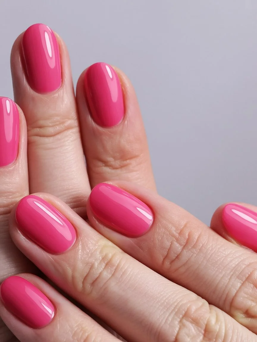 summer nail colours 2026 Hot Pink Nails That Instantly Boost The Mood