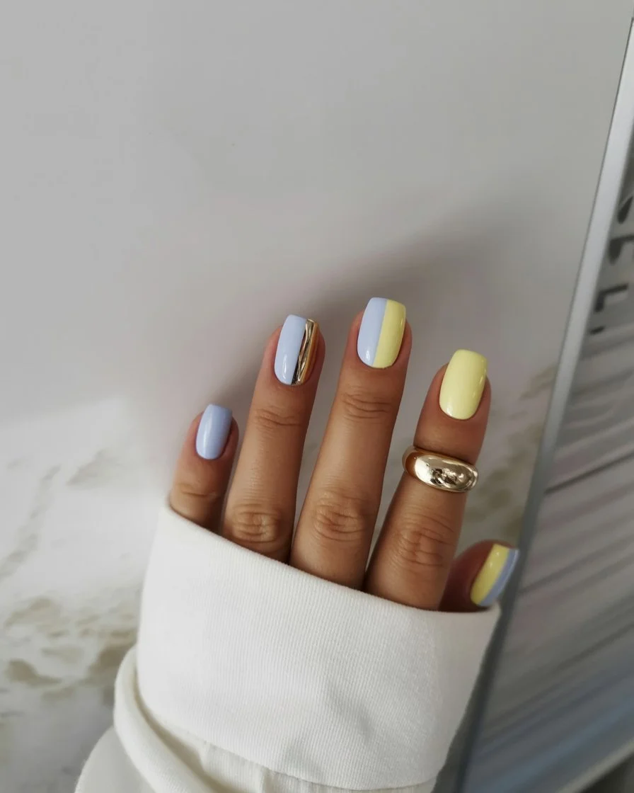Summer yellow nails 2026 Soft Sorbet Shades For Quiet Summer Days