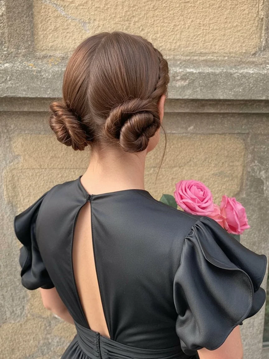 trendy summer hairstyles ideas 2026 double twisted buns hairstyle