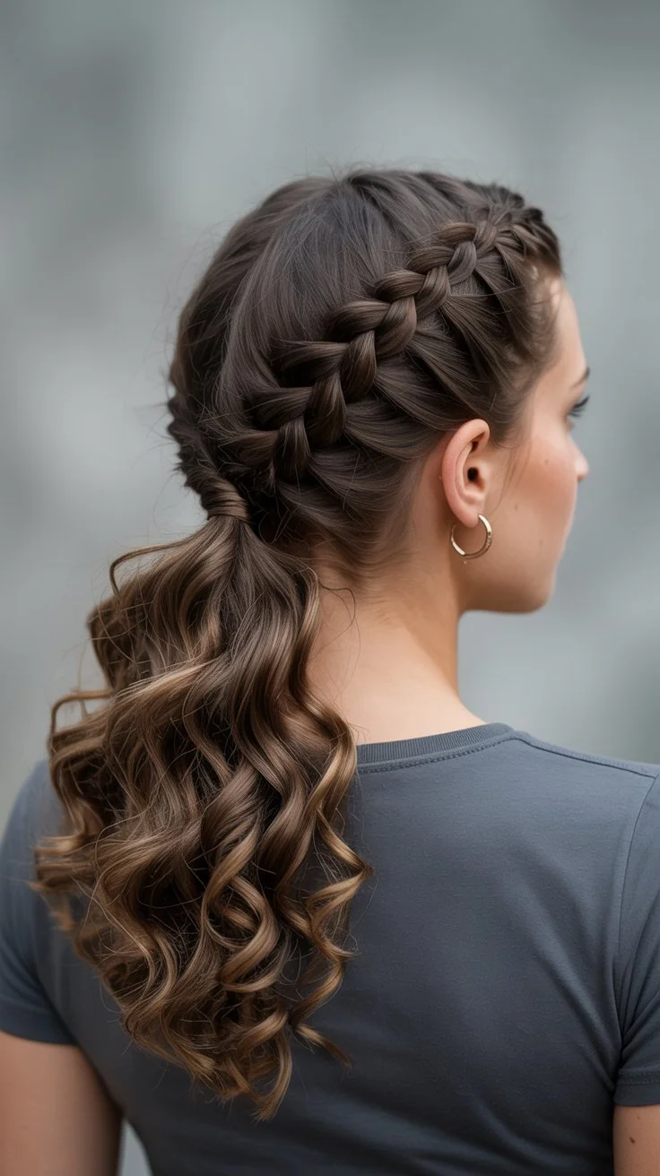 trendy summer hairstyles ideas 2026 double braids with loose waves