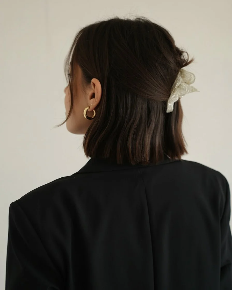 trendy summer hairstyles ideas 2026 half up bob hairstyle
