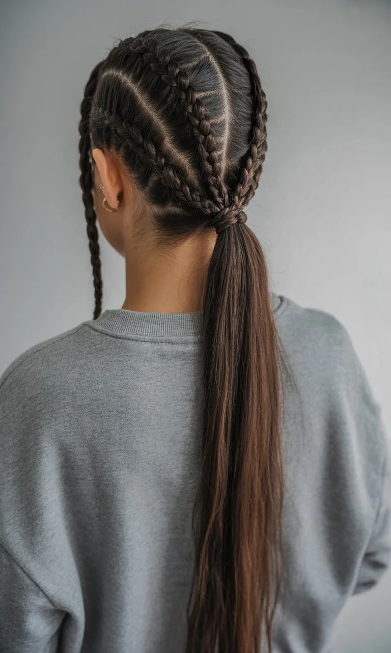 trendy summer hairstyles ideas 2026 braided ponytail sleek