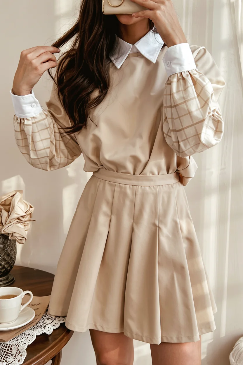 back to school outfits 2026 soft academic elegance in neutral tones