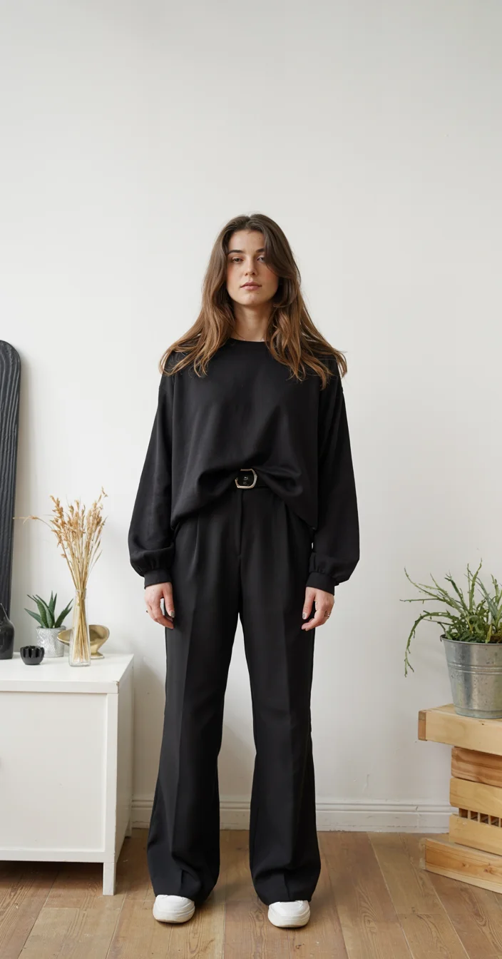back to school outfits 2026 monochrome confidence in all black