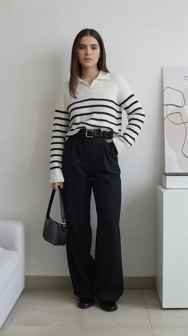 casual early fall outfits comfy 2026 Striped Knits That Feel Timeless Every Fall