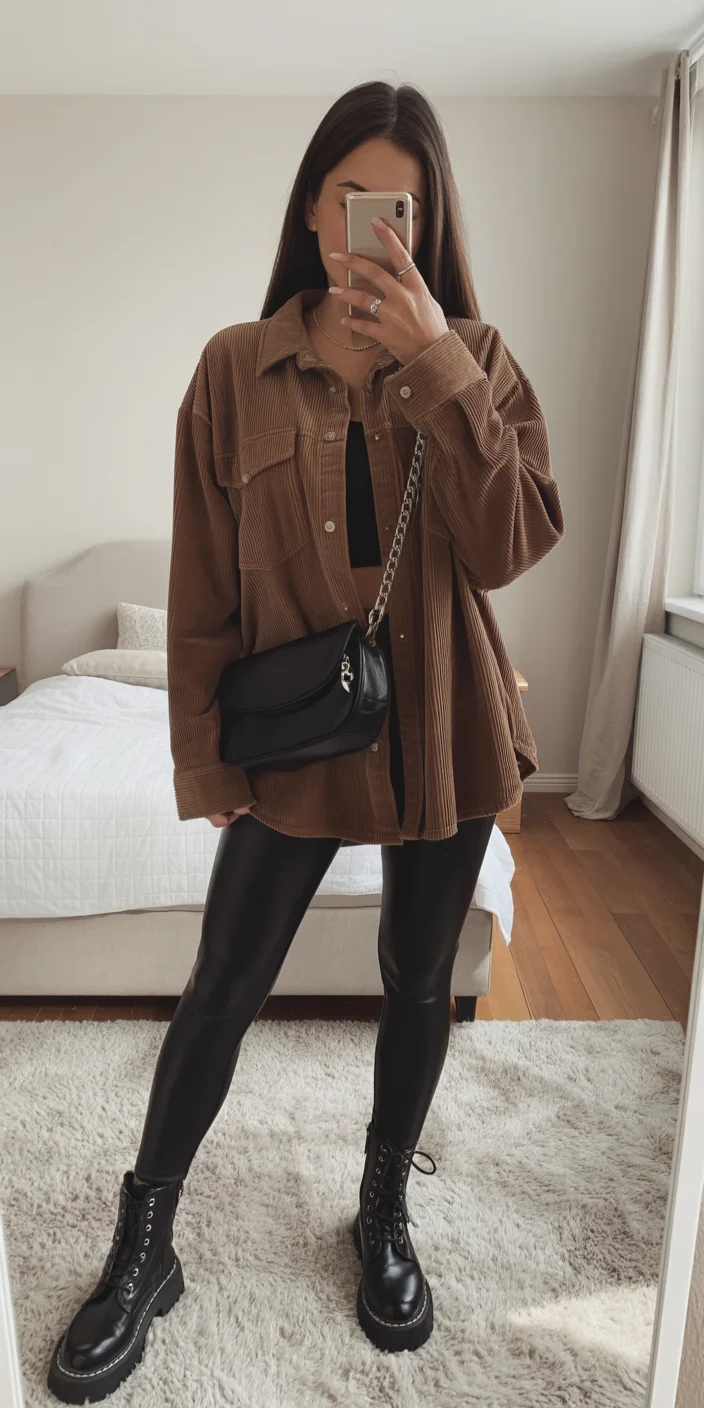 casual early fall outfits comfy 2026 Chocolate Brown Layers That Feel Cozy Without Looking Heavy