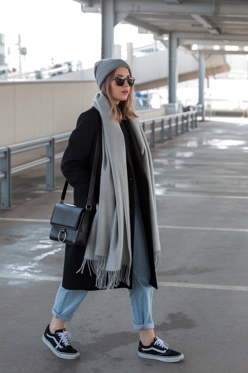 comfy fall outfits for office 2026 City Ready Layers With Denim and Soft Accessories