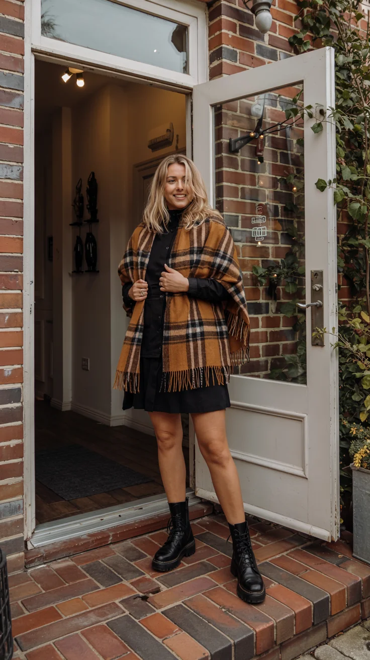 cozy chic fall outfits for 2026 Plaid Layers for Charming Weekend Style
