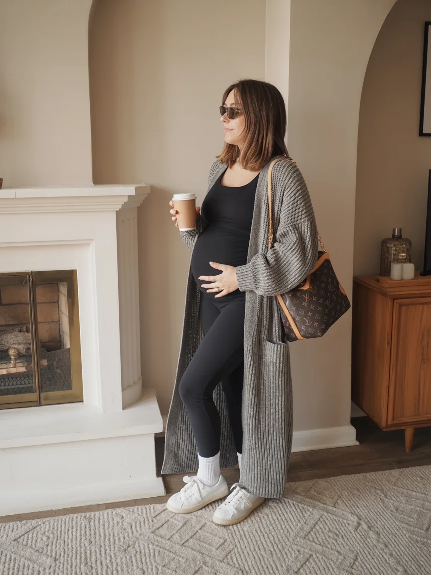 cute pregnancy outfits fall Long Cardigans That Make Everyday Outfits Feel Elevated