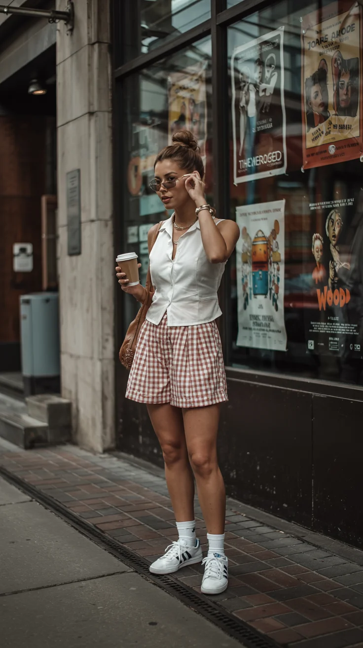 Early summer outfits 2026 Coffee Run Style With Vintage Charm
