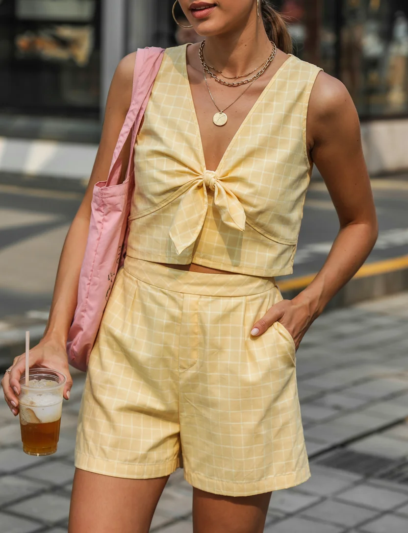 Early summer outfits 2026 Soft Yellow Coordinates With Modern Appeal