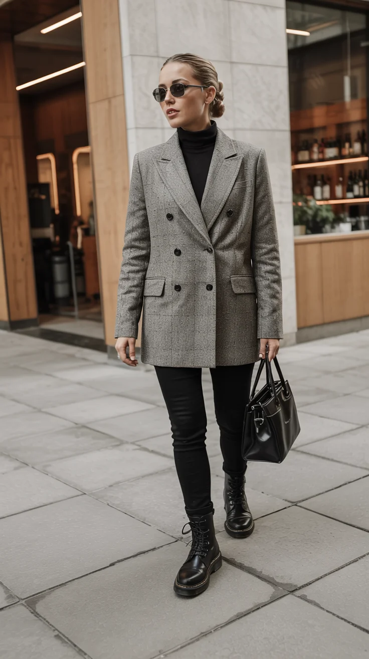 fall office outfits for women elegant H2 Tailored Gray That Feels Effortless