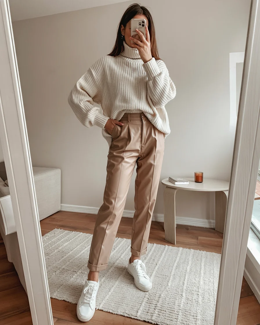 elegant fall office outfits 2026 Soft Neutrals That Feel Cozy and Refined