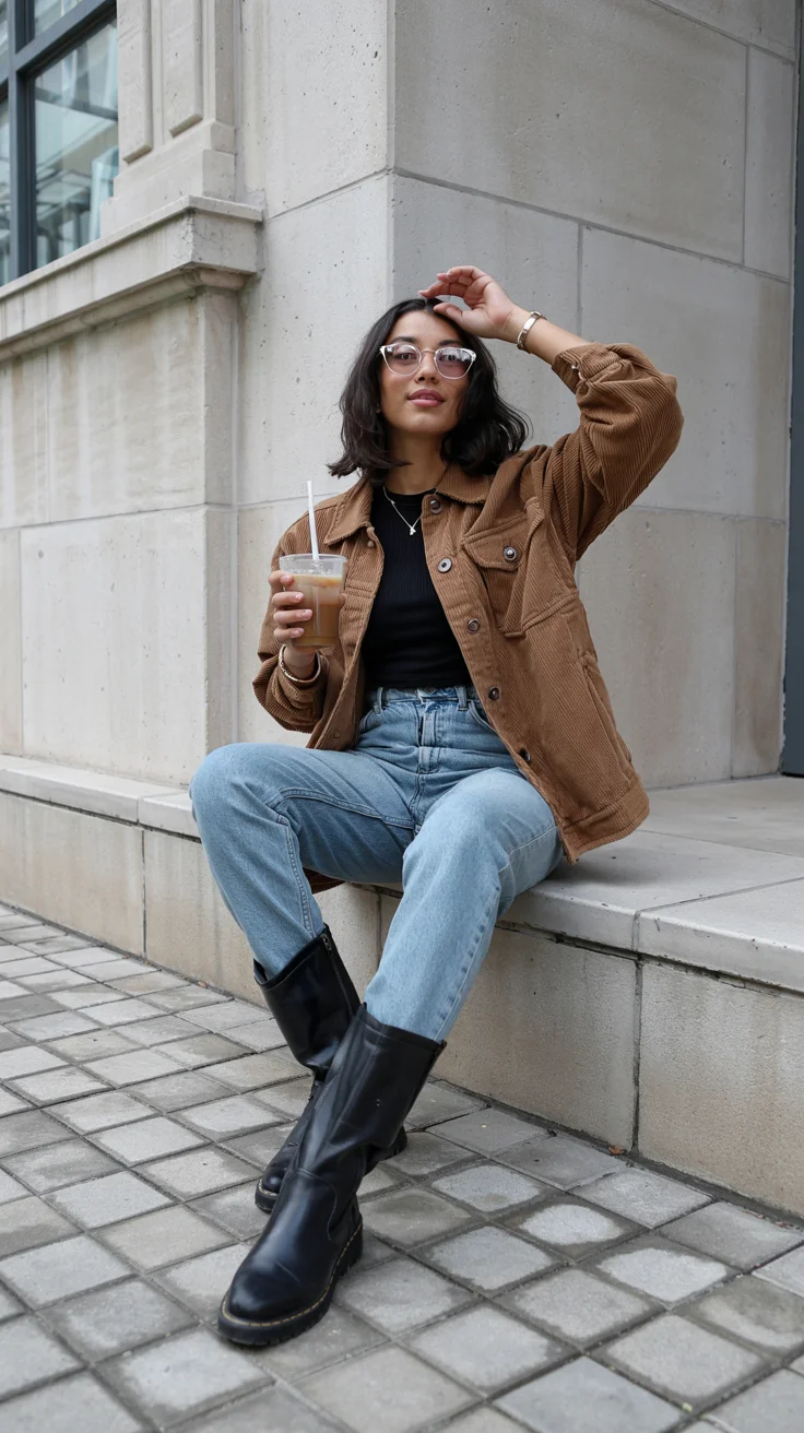 fall 2026 outfits for black women The Corduroy Layer That Makes Denim Feel Instantly Colder Weather Ready