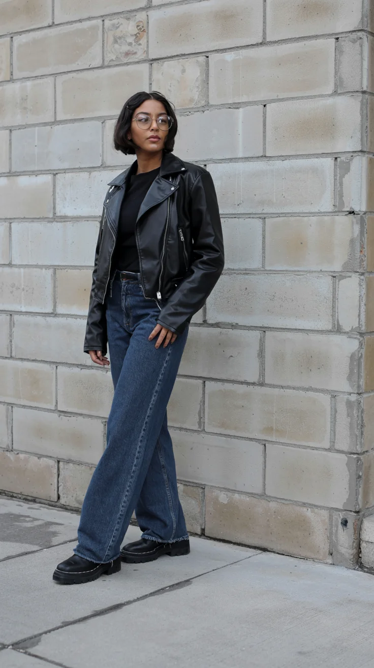 fall 2026 outfits for black women The Black Moto Jacket That Delivers Instant Edge