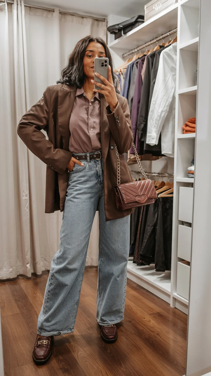 fall 2026 outfits for black women The Chocolate Blazer Combination That Feels Effortlessly Expensive