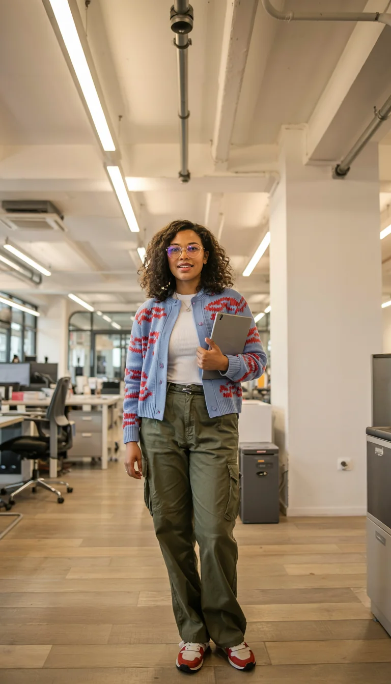 fall 2026 outfits for black women The Soft Workwear Mix That Makes Cargo Pants Feel Chic