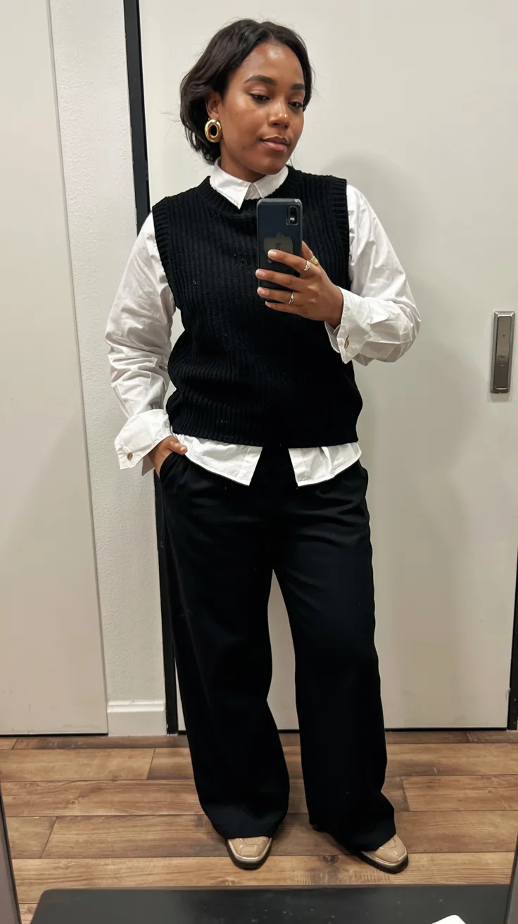 fall 2026 outfits for black women The Monochrome Vest Look That Redefines Modern Workwear