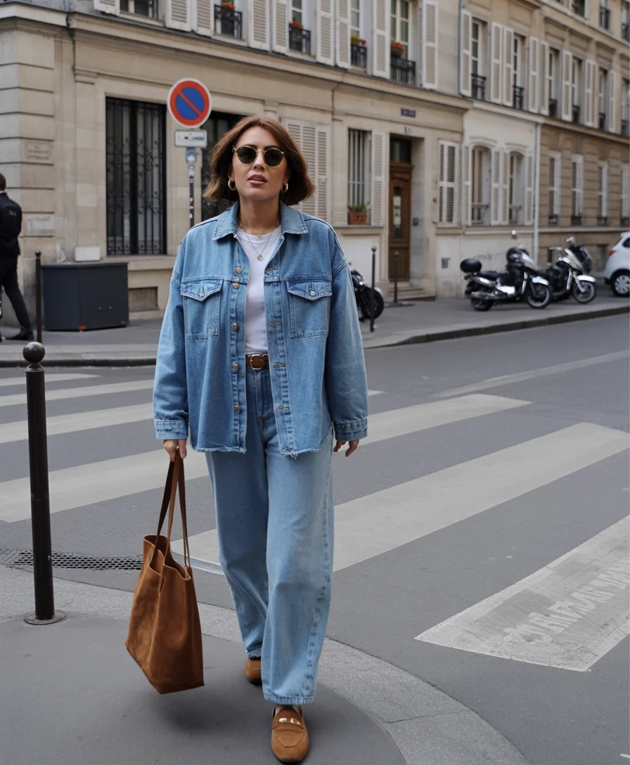fall denim outfits for women 2026 Relaxed Light Wash Denim for Weekend Wandering