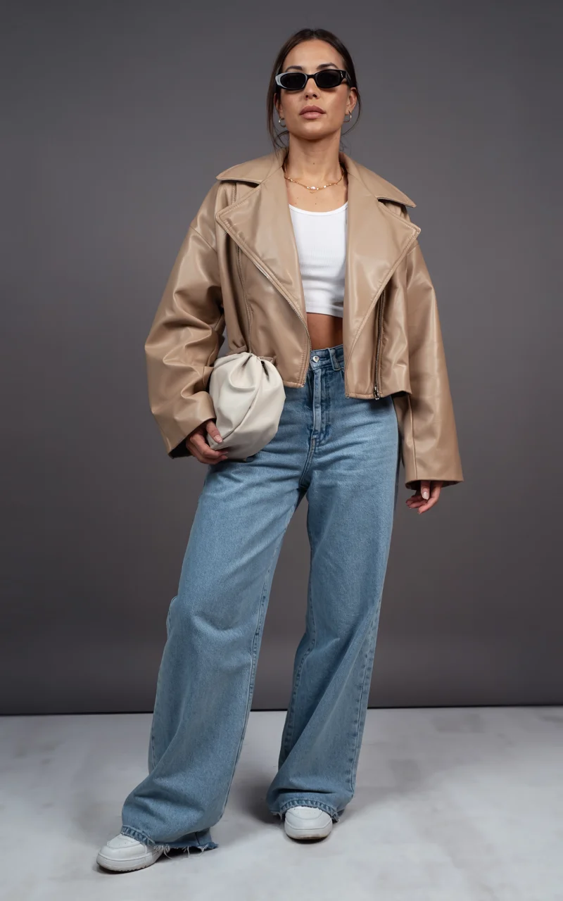 fall fashion for women over 40 Modern Neutral Layers With Street Style Appeal