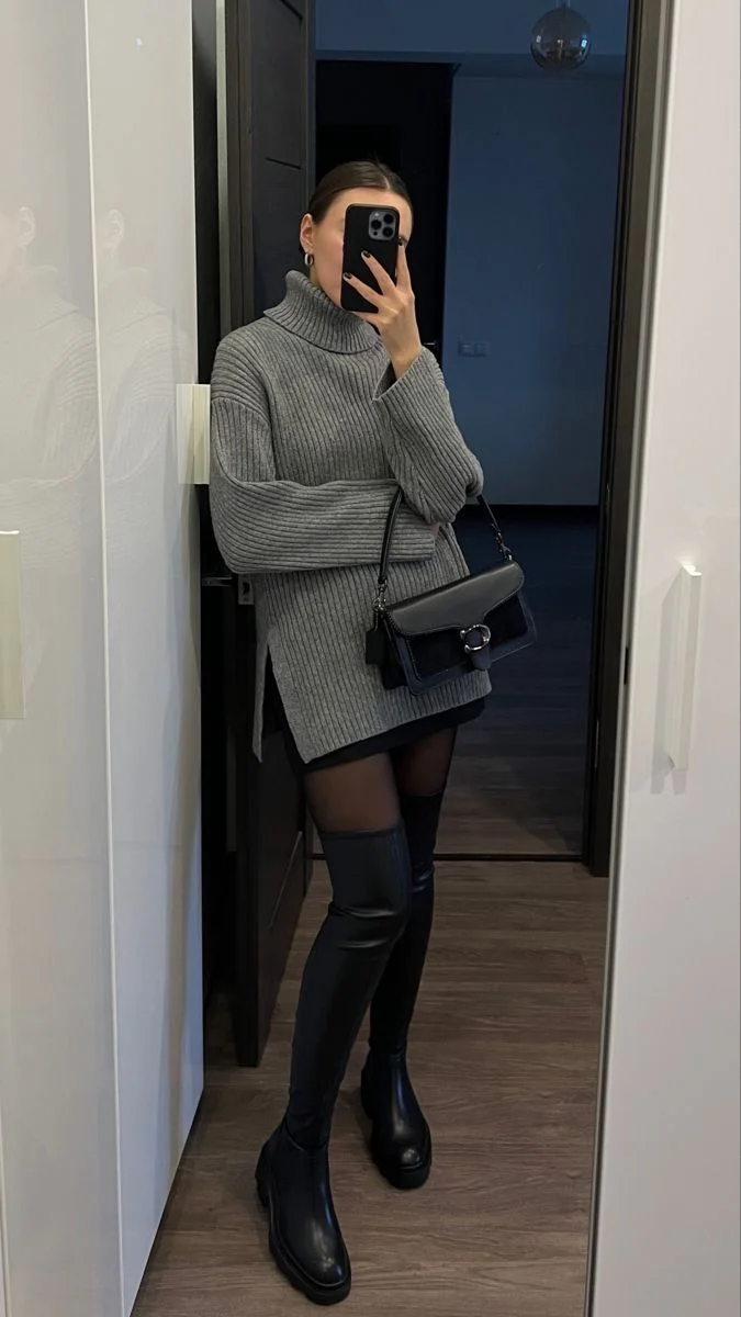 fall festival outfits dress to impress 2026 Oversized Knit Layers That Make Cold Evenings Feel Stylish
