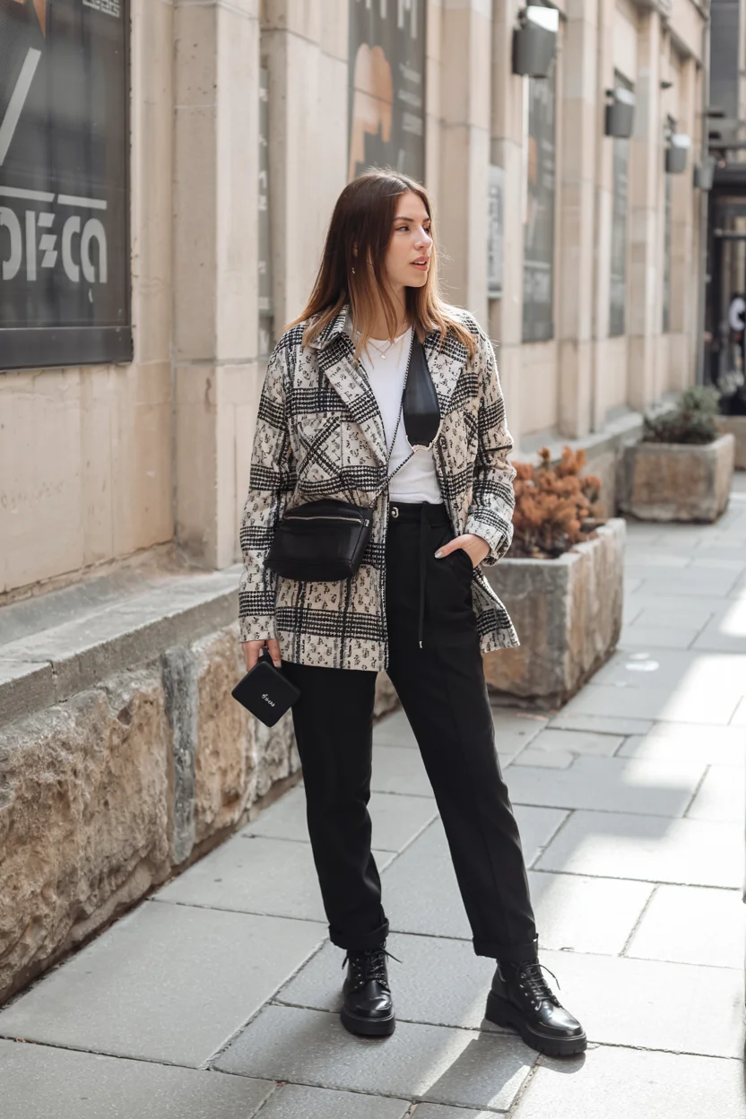 fall office outfits for women 2026 Patterned Outerwear That Makes Everyday Dressing More Fun