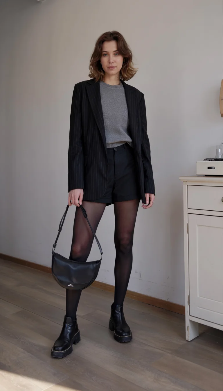 fall office outfits for women 2026 Tailored Shorts with a Downtown Edge
