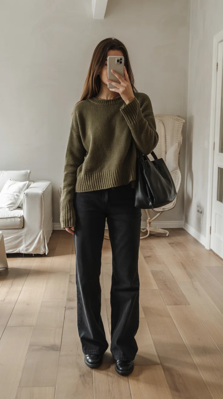fall office outfits for women 2026 Soft Knit Layers for Easy Workday Dressing