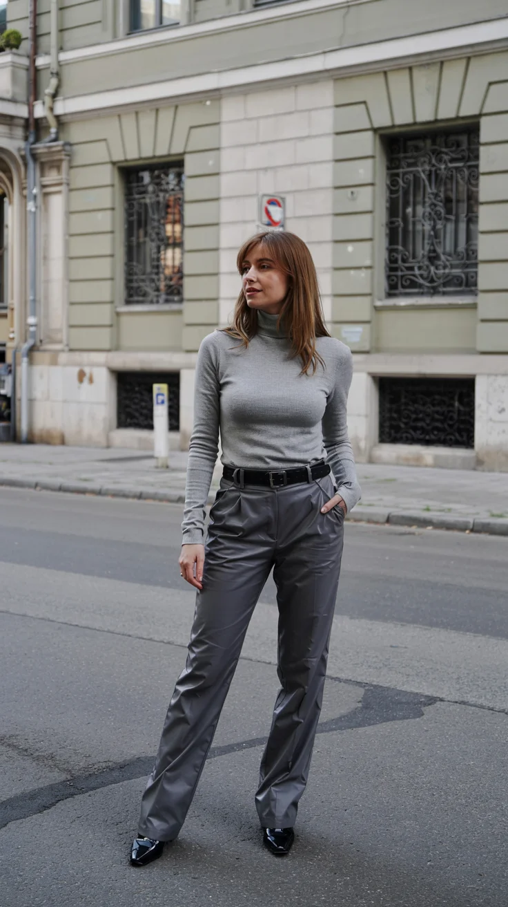 fall office outfits for women 2026 Minimalist Monochrome with Modern Work Pants