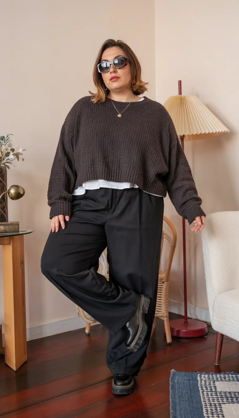 fall outfits for plus size women 2026 Relaxed Knitwear with Modern Tailoring