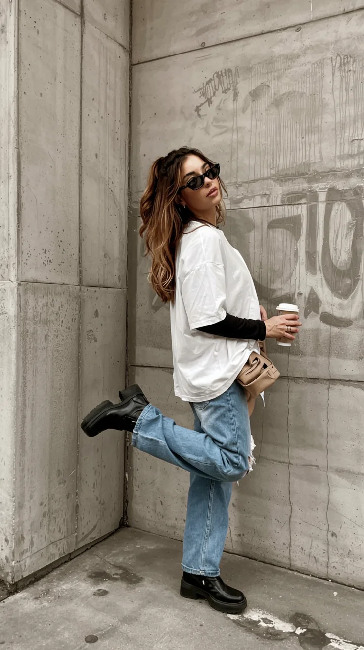 fall outfits ideas 2026 Oversized Street Style With Relaxed Denim