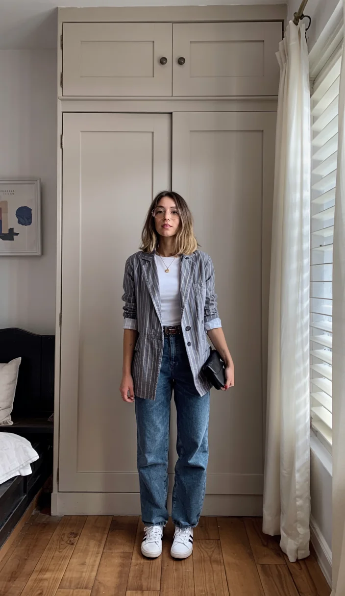 fall outfits ideas 2026 Tailored Blazer And Denim For Everyday Polish