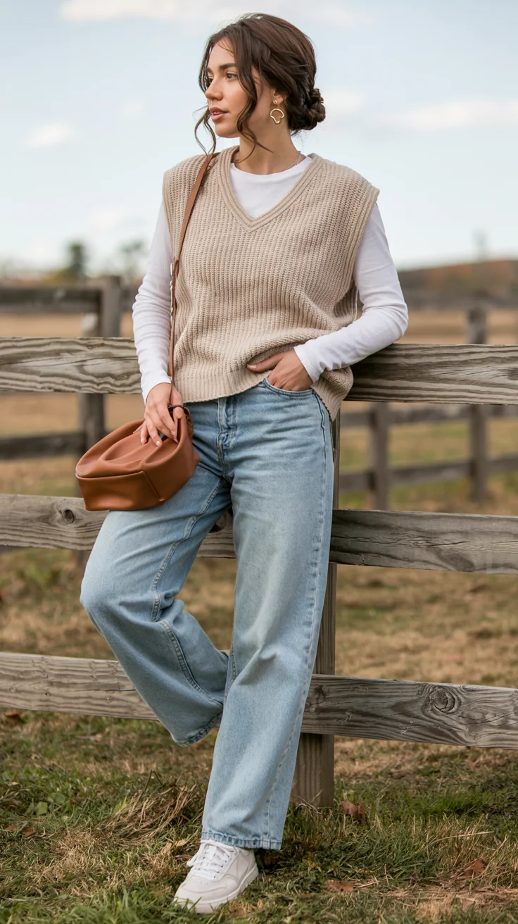 fall outfits ideas 2026 Soft Neutral Layers For Early Autumn Days