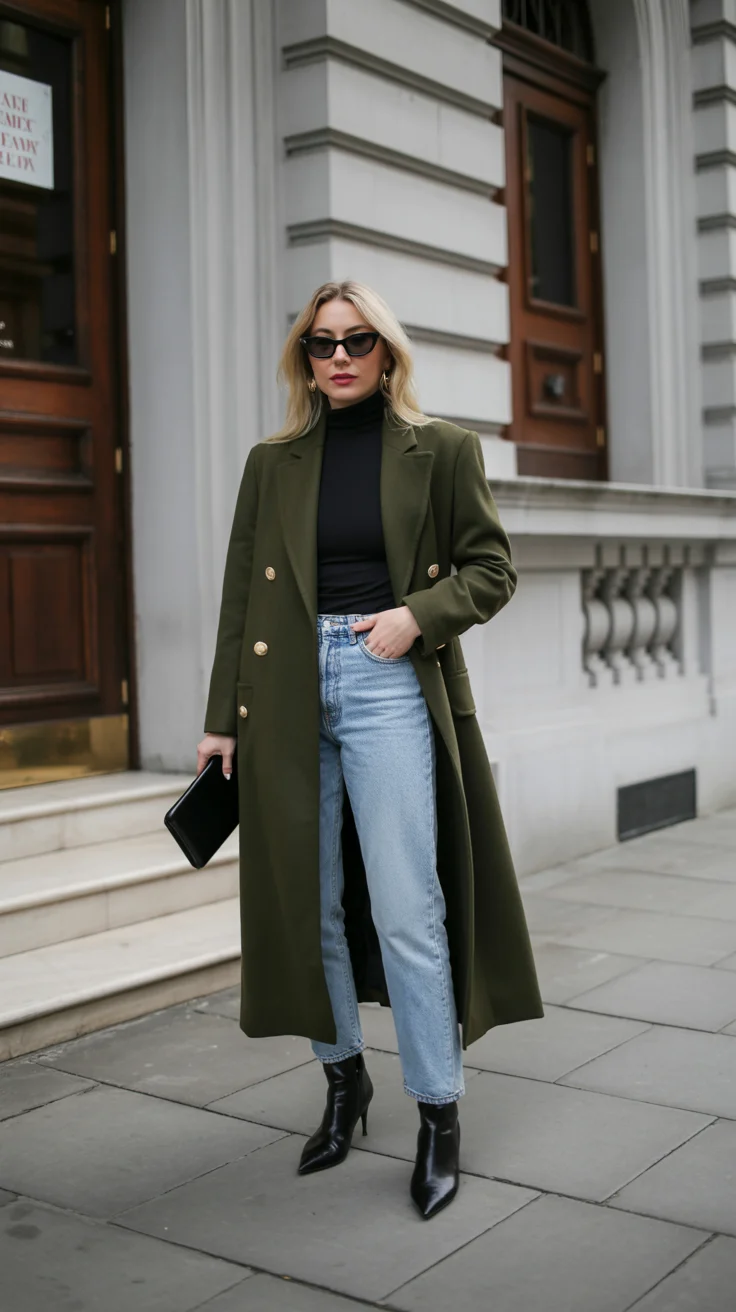 fall outfits with coat 2026 Olive Green for a Fresh Fall Update