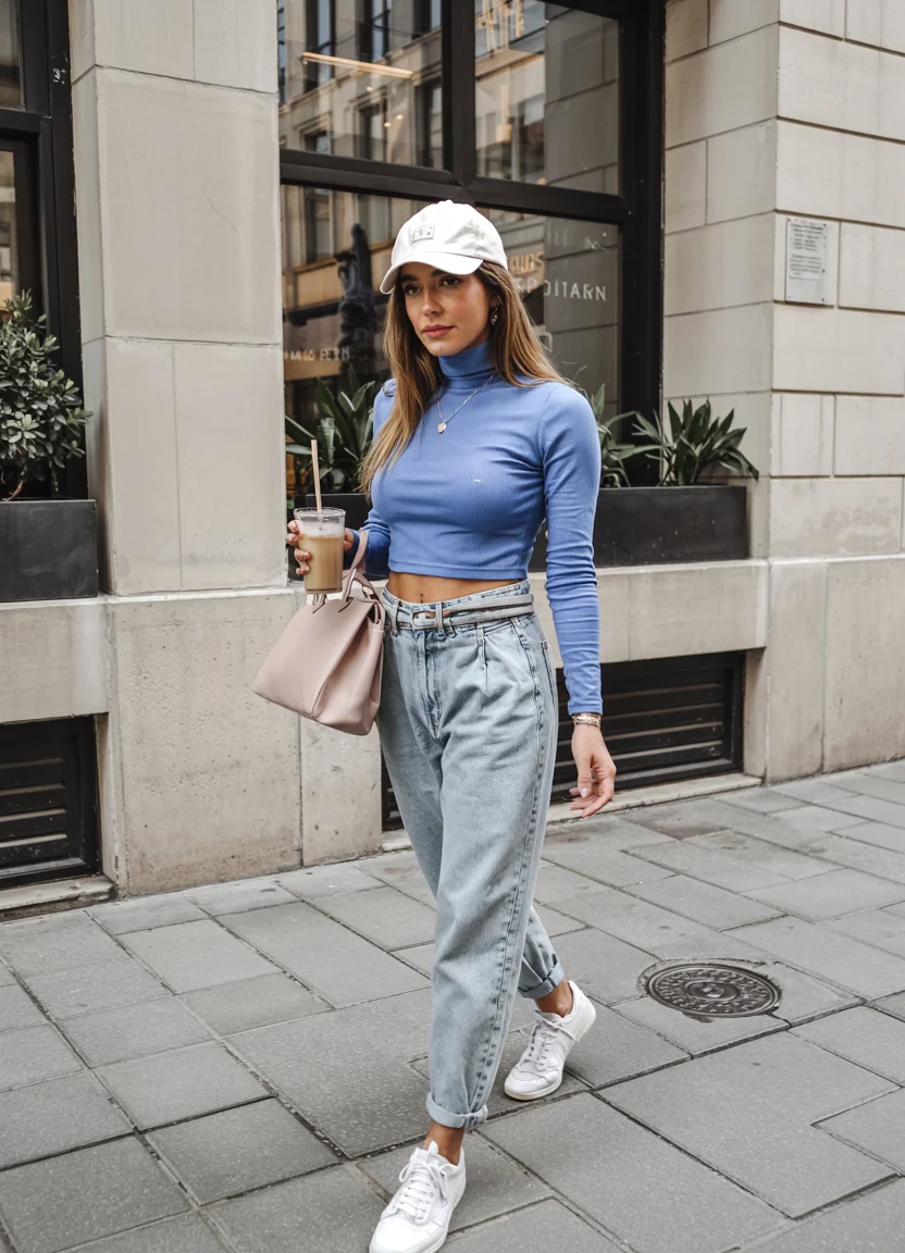 fall outfits with jeans 2026 Fresh Blue Tones With Relaxed Denim And Sneakers
